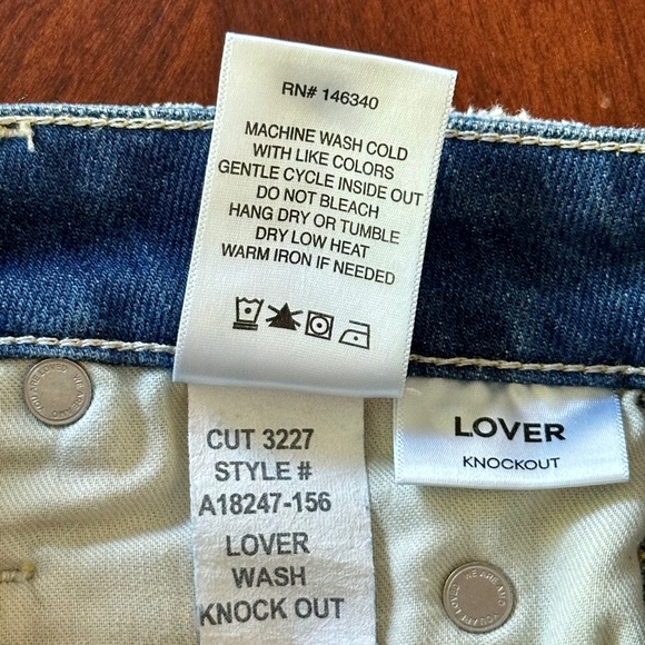 AMO Distressed Denim Jean Shorts - Picture 12 of 12